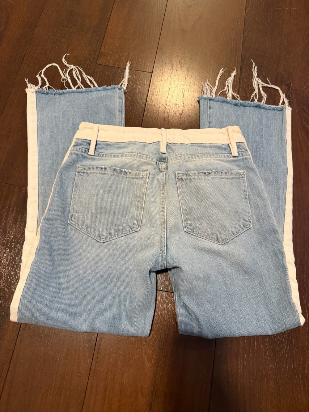 Frame Denim Le Crop Mini Boot jeans 24 denim tuxedo stripe - Picture 6 of 8